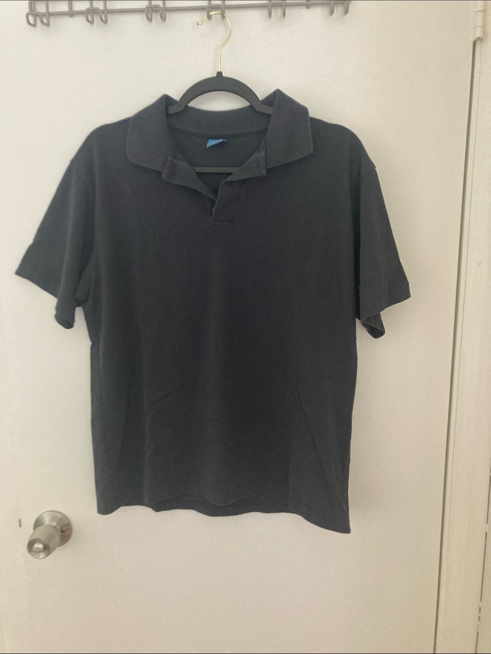 Men's Black Polo Shirt - Classic Short Sleeve